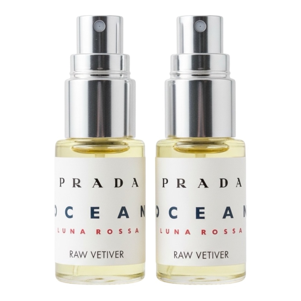 PLS READ, SELLING AS IS! PRADA OCEAN LUNA ROSSA RAW VETIVER X2
